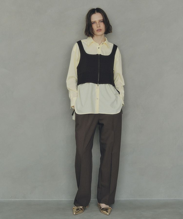 YECCA VECCA「ZIPニットビスチェ」|ニット・セーター|