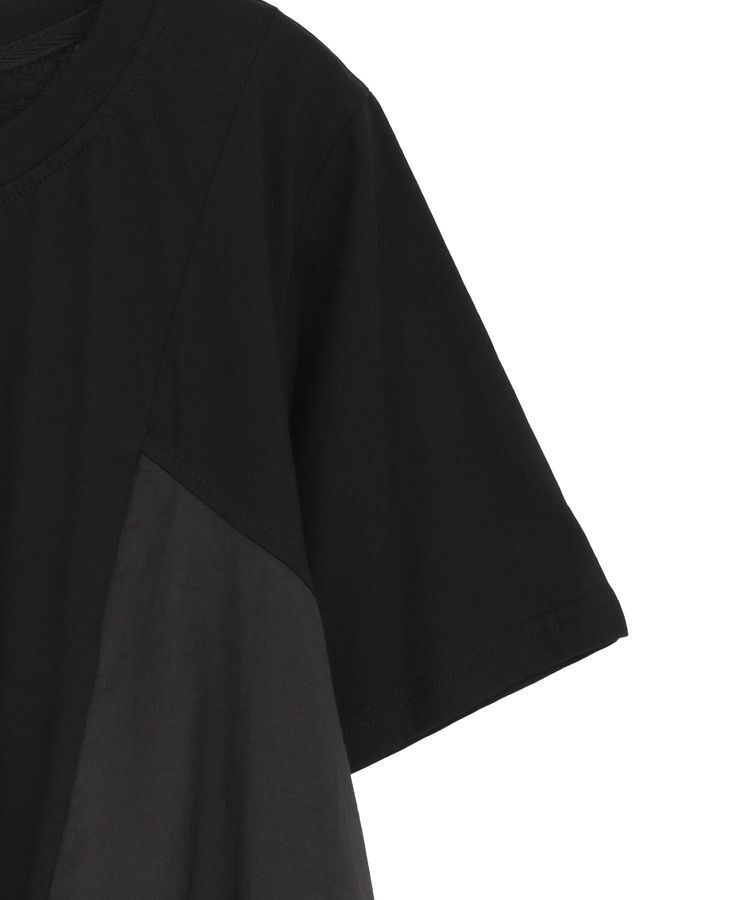 YECCA VECCA「【DOLL UP OOPS】異素材切替フレアートップス」|Tシャツ・カットソー|