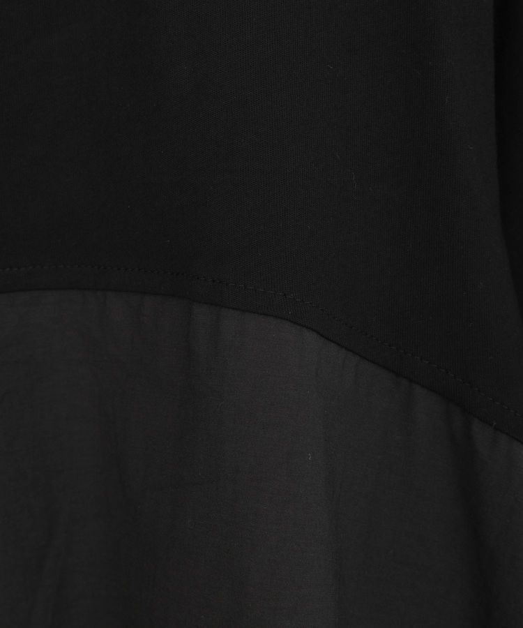 YECCA VECCA「【DOLL UP OOPS】異素材切替フレアートップス」|Tシャツ・カットソー|