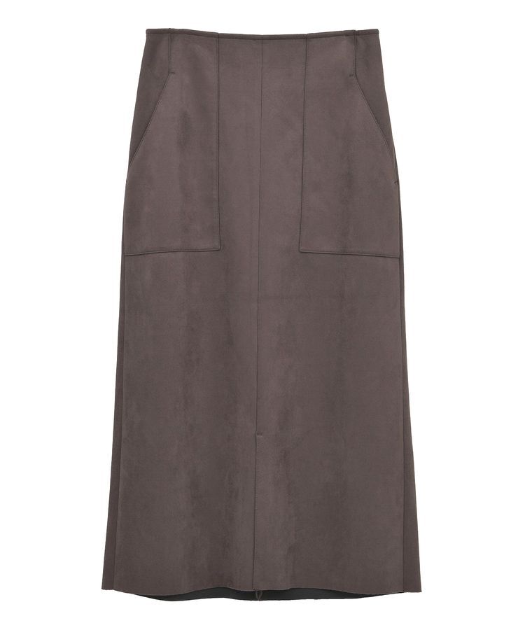 YECCA VECCA「ハイウエストフェイクスエードスカート」|タイト|