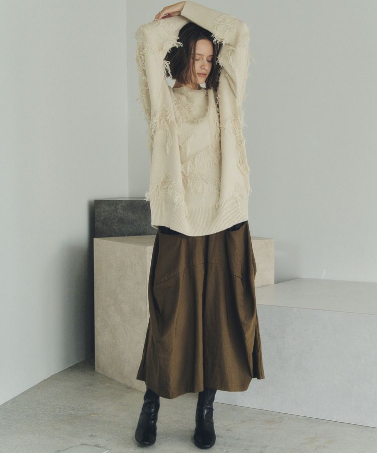 Editt by YECCA VECCA「コクーンデザインワイドパンツ」|その他|Khaki