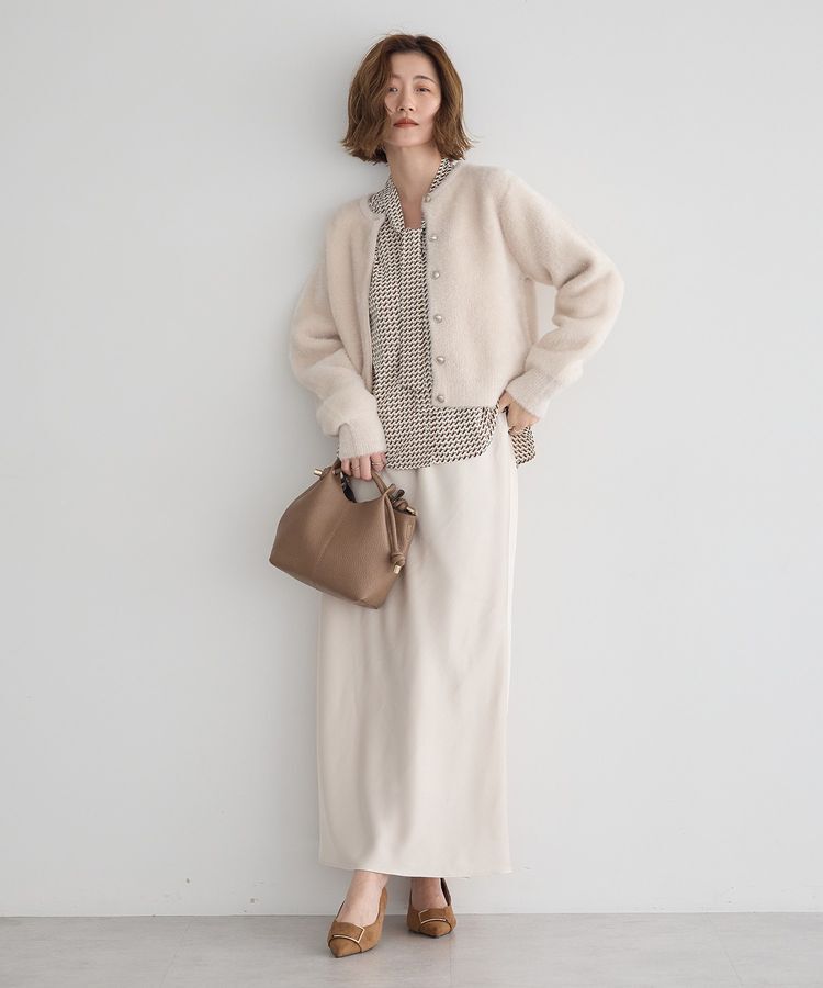 YECCA VECCA「金釦ジャケットライクニットカーディガン」|カーディガン|