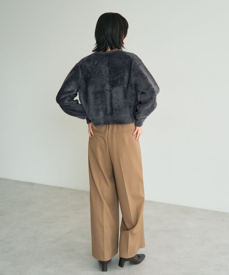 YECCA VECCA「金釦ジャケットライクニットカーディガン」|カーディガン|