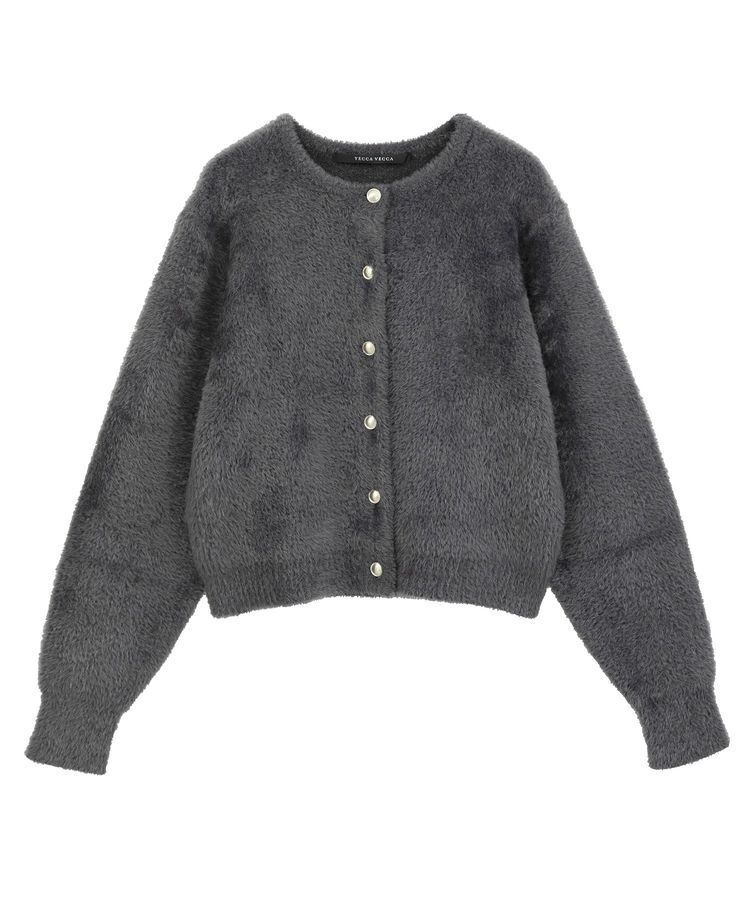 YECCA VECCA「金釦ジャケットライクニットカーディガン」|カーディガン|