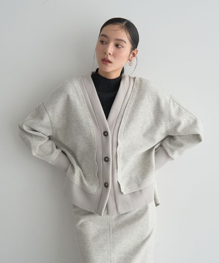 YECCA VECCA「ラメ混ハイネックリブニット」|ニット・セーター|