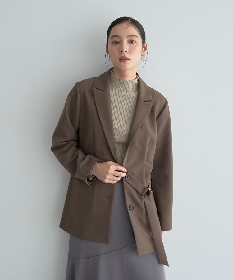 YECCA VECCA「ラメ混ハイネックリブニット」|ニット・セーター|