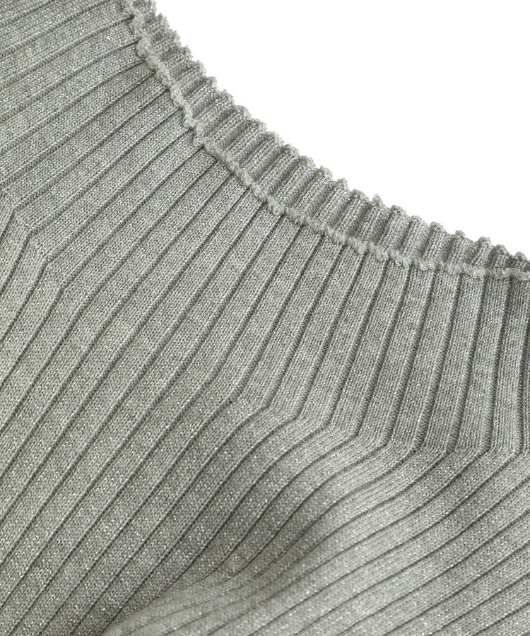 YECCA VECCA「ラメ混ハイネックリブニット」|ニット・セーター|