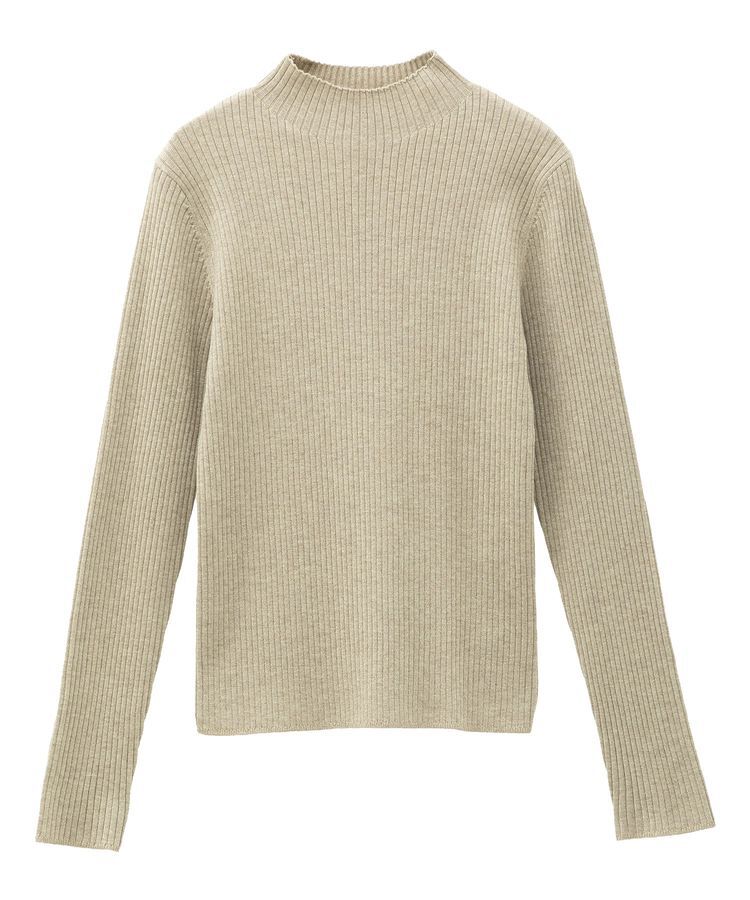 YECCA VECCA「ラメ混ハイネックリブニット」|ニット・セーター|