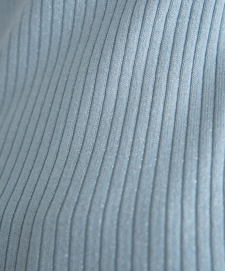 YECCA VECCA「ラメ混ハイネックリブニット」|ニット・セーター|