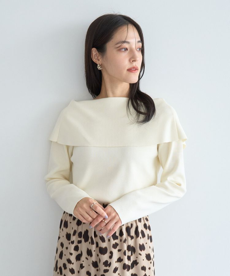 YECCA VECCA「2wayオフショルカラーカーディガン」|カーディガン|