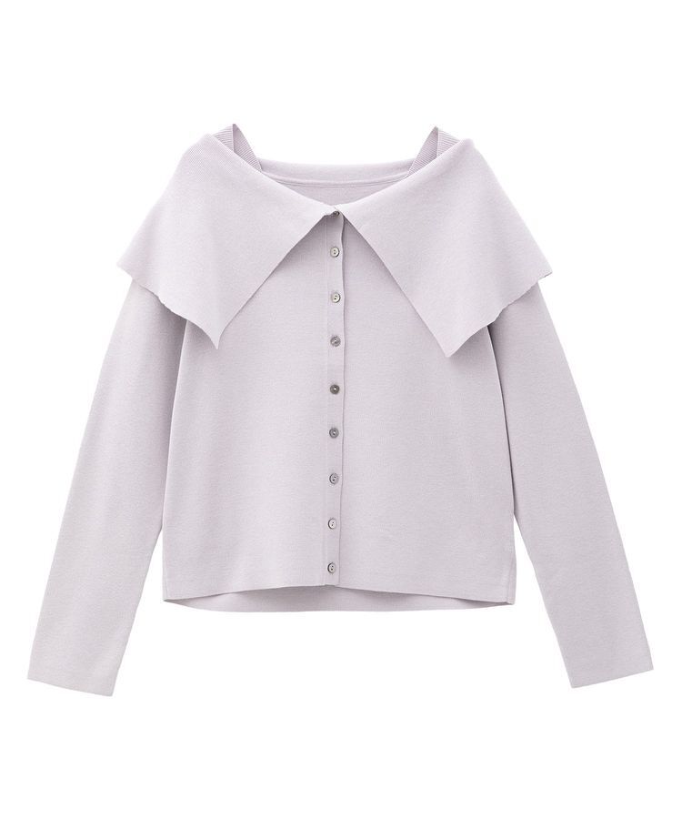 YECCA VECCA「2wayオフショルカラーカーディガン」|カーディガン|