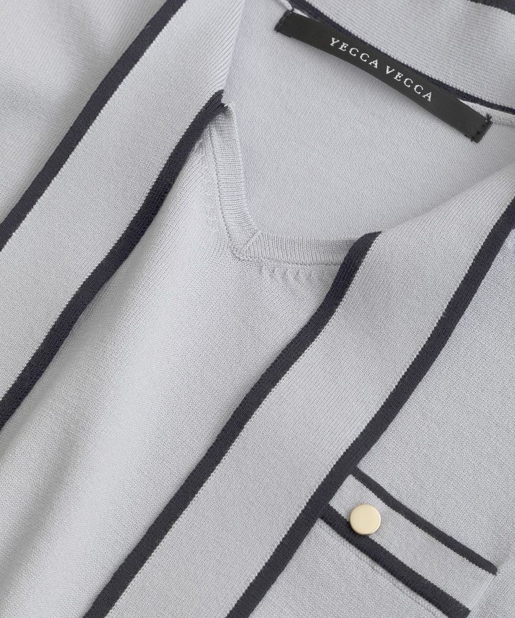 YECCA VECCA「配色ボウタイニット」|ニット・セーター|