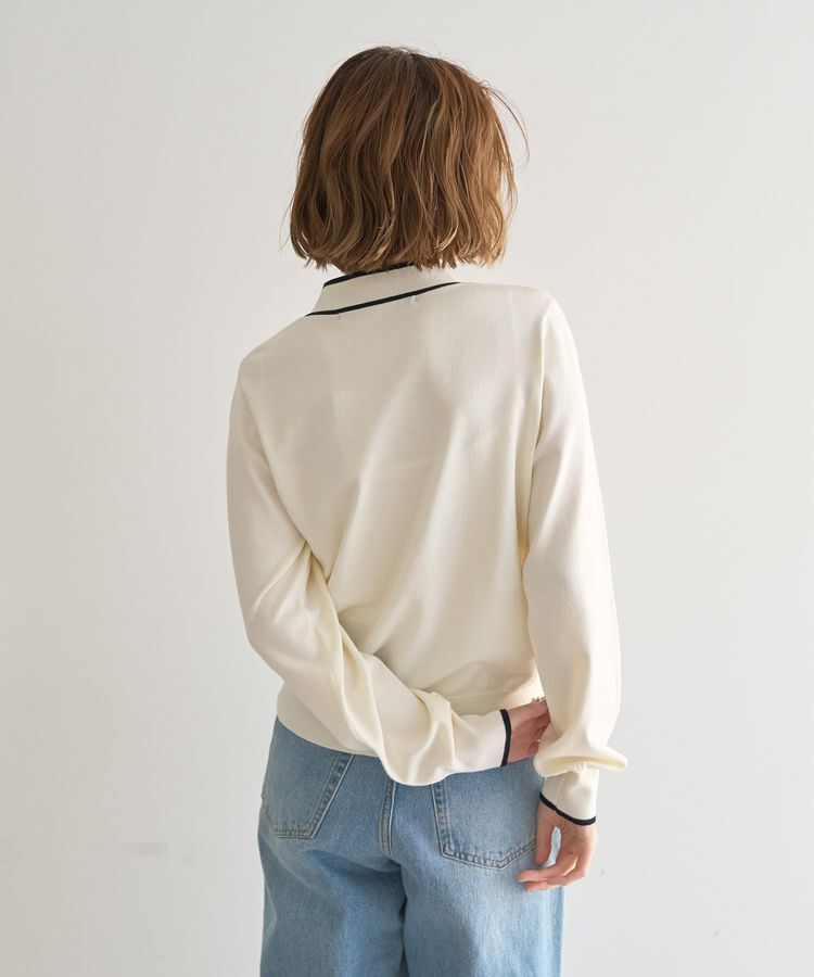 YECCA VECCA「配色ボウタイニット」|ニット・セーター|