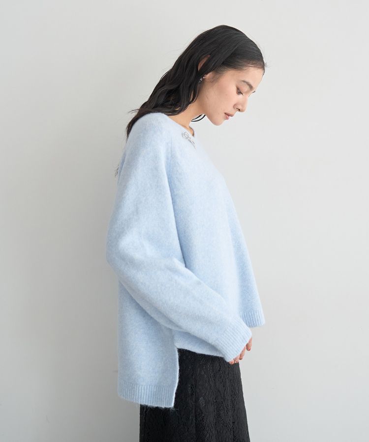 YECCA VECCA「Vネックルーズニット」|ニット・セーター|