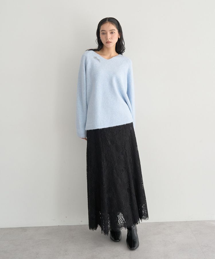 YECCA VECCA「Vネックルーズニット」|ニット・セーター|