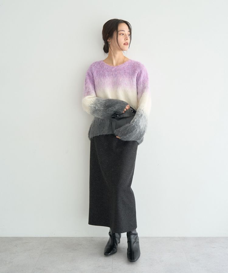 YECCA VECCA「グラデーションシャギーニット」|ニット・セーター|