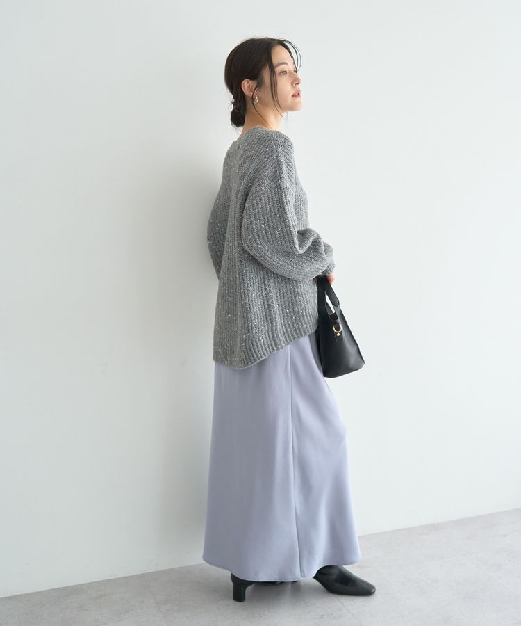 YECCA VECCA「ラメMIX畦編みニット」|ニット・セーター|