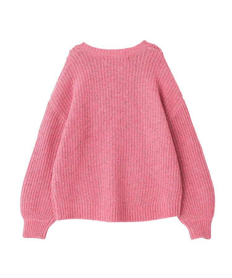 YECCA VECCA「ラメMIX畦編みニット」|ニット・セーター|