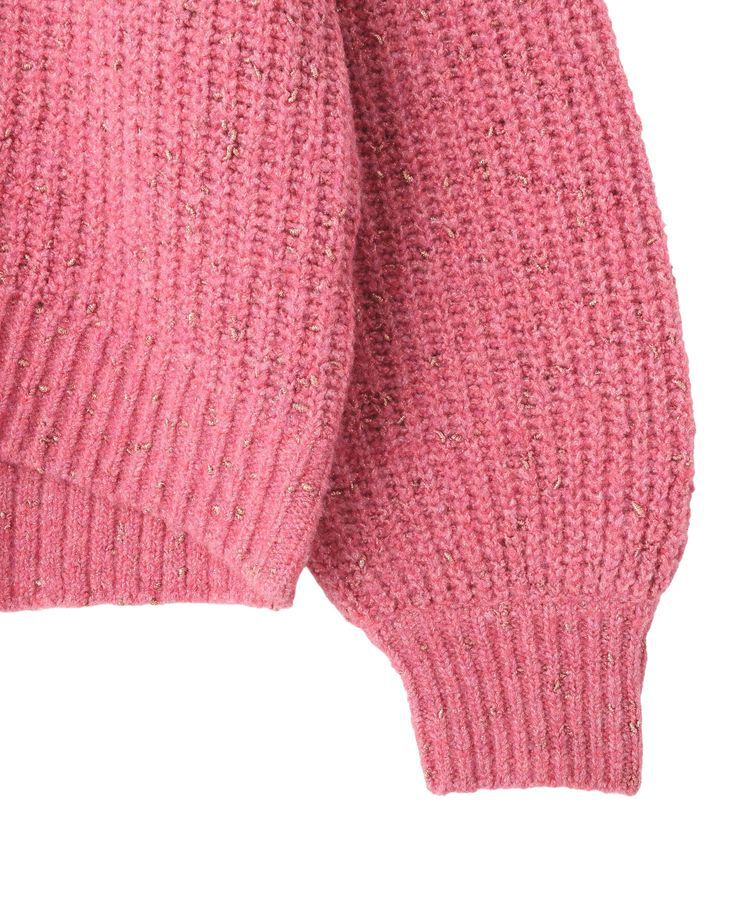 YECCA VECCA「ラメMIX畦編みニット」|ニット・セーター|