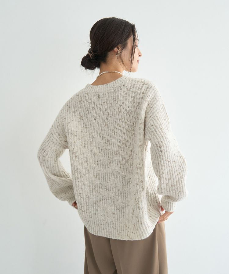 YECCA VECCA「ラメMIX畦編みニット」|ニット・セーター|