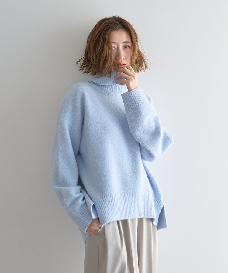 YECCA VECCA「スリットタートルネックニット」|ニット・セーター|