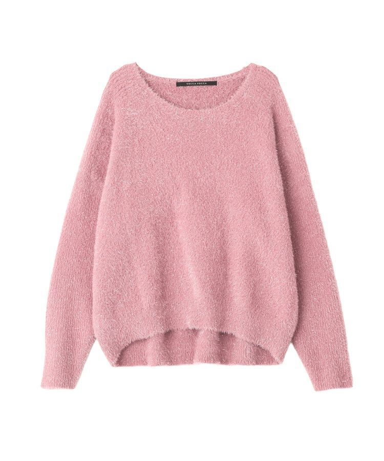 YECCA VECCA「ラメシャギードルマンニット」|ニット・セーター|