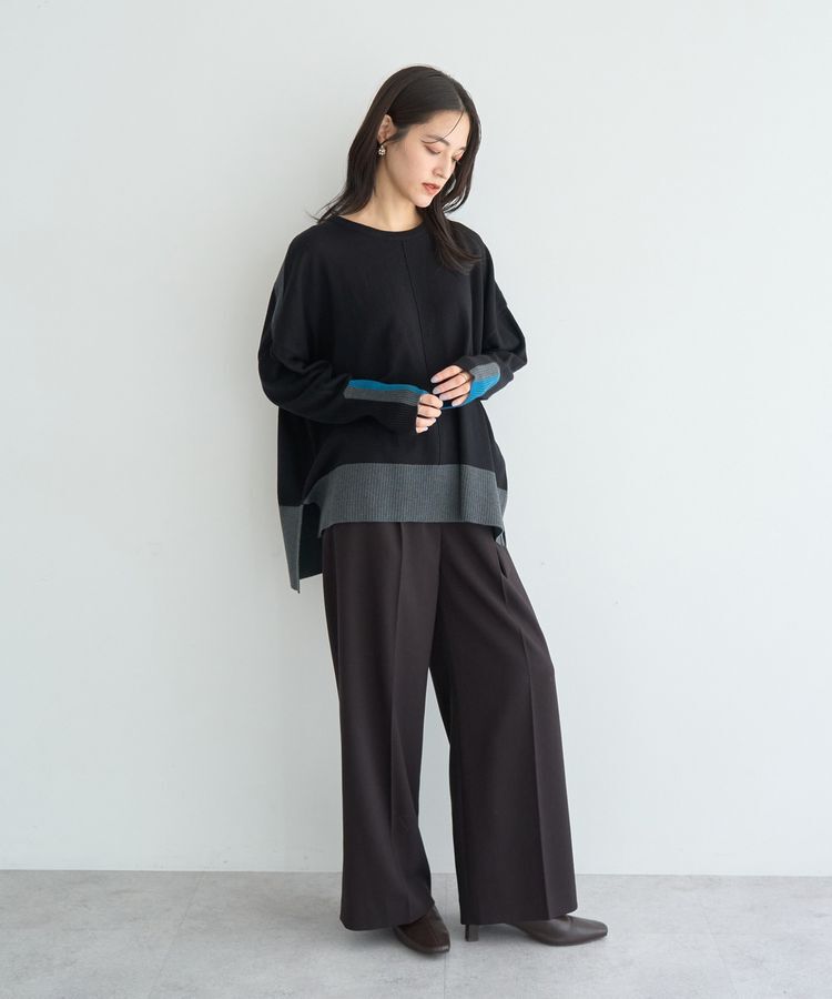 YECCA VECCA「カラーブロッキングニット」|ニット・セーター|