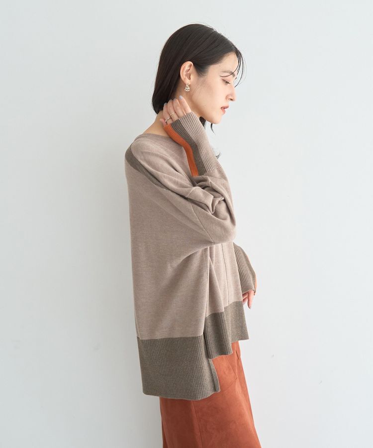 YECCA VECCA「カラーブロッキングニット」|ニット・セーター|