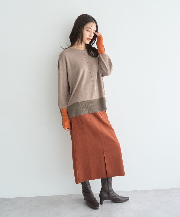 YECCA VECCA「カラーブロッキングニット」|ニット・セーター|
