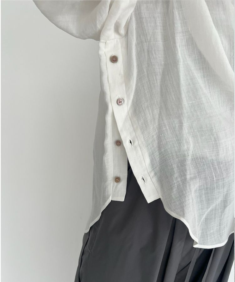 GARAGE OF GOOD CLOTHING「リネン2WAYサイド釦シャツ」|シャツ・ブラウス|