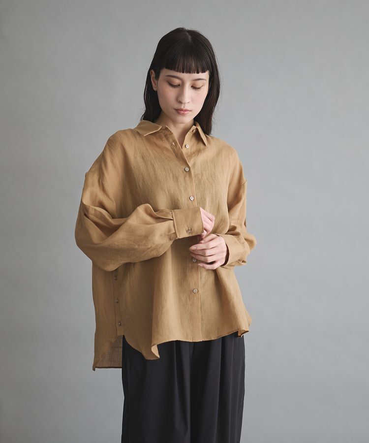 GARAGE OF GOOD CLOTHING「リネン2WAYサイド釦シャツ」|シャツ・ブラウス|
