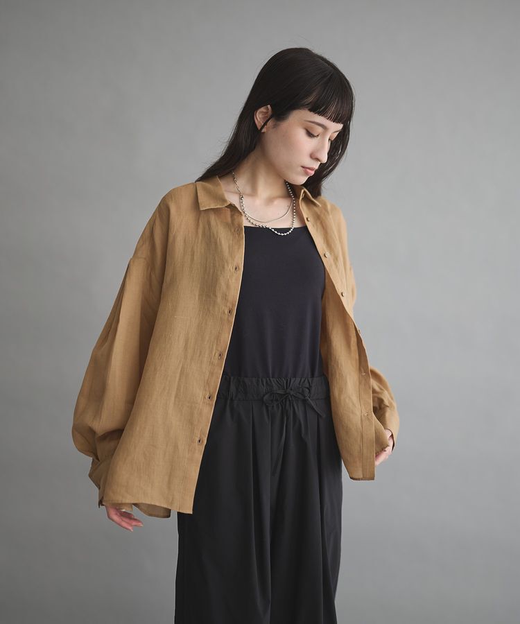 GARAGE OF GOOD CLOTHING「リネン2WAYサイド釦シャツ」|シャツ・ブラウス|