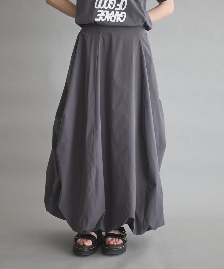 GARAGE OF GOOD CLOTHING「サイドタックタフタバルーンスカート」|スカート|Gray