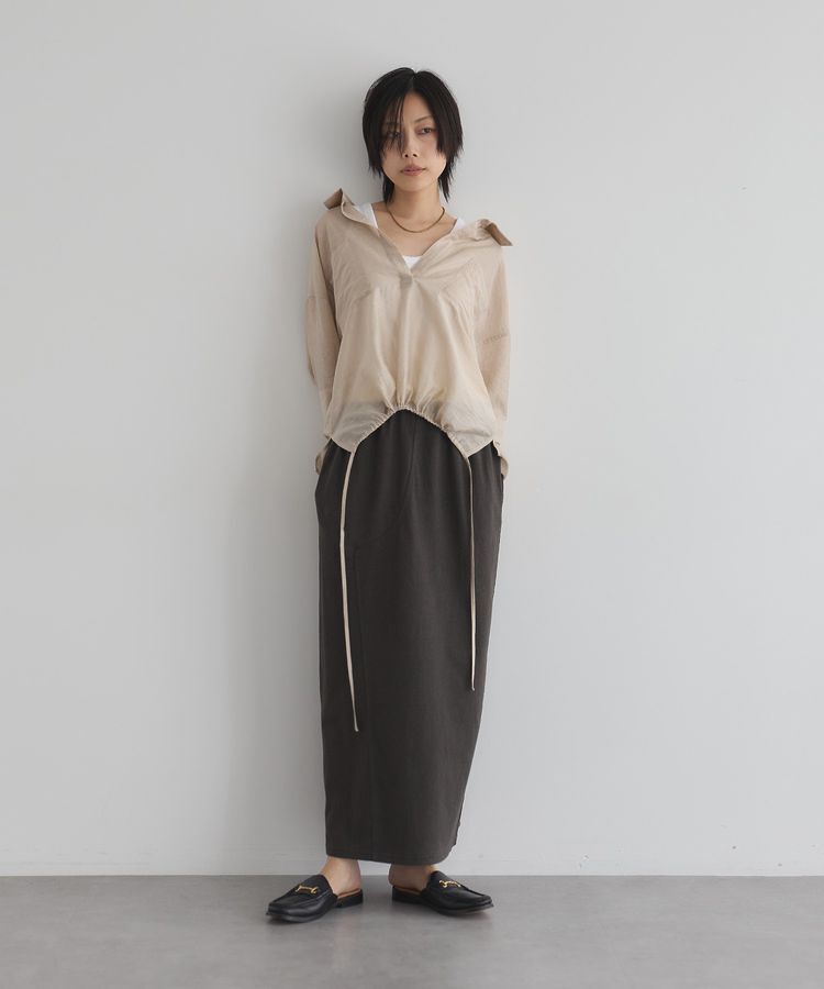 GARAGE OF GOOD CLOTHING「【日本製】クロッチデザインロングスカート」|タイト|