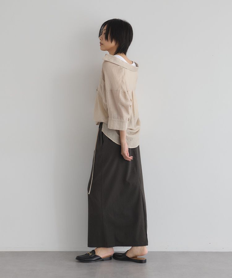 GARAGE OF GOOD CLOTHING「【日本製】クロッチデザインロングスカート」|タイト|