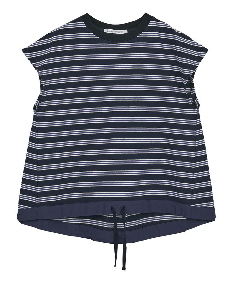 GARAGE OF GOOD CLOTHING「マルチボーダードロストプルオーバー」|Tシャツ・カットソー|Navy
