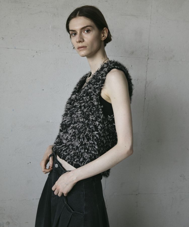 GARAGE OF GOOD CLOTHING「【TORRAZZO DONNA】Fancy yarn ニットビスチェ」|ベスト・ジレ|