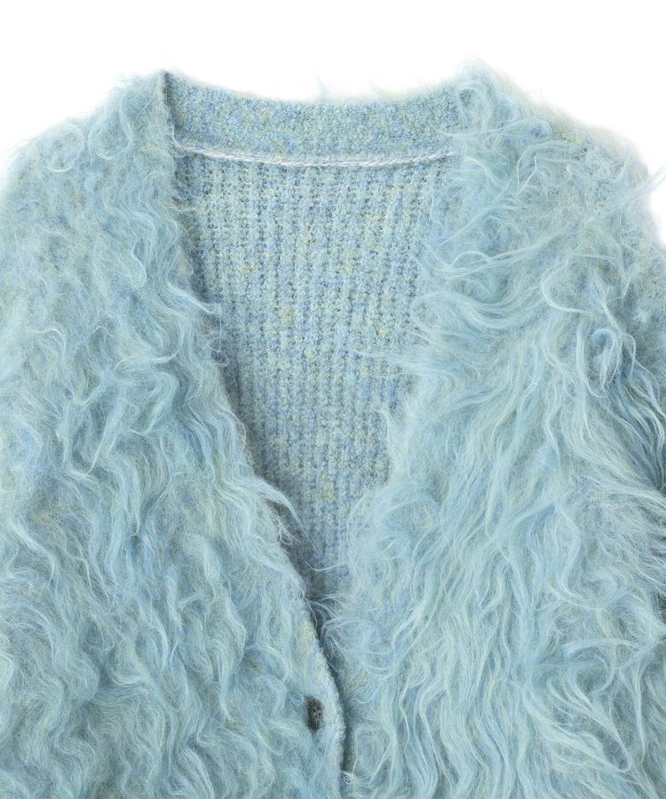 GARAGE OF GOOD CLOTHING「シャギーVネックニットロングカーディガン」|カーディガン|