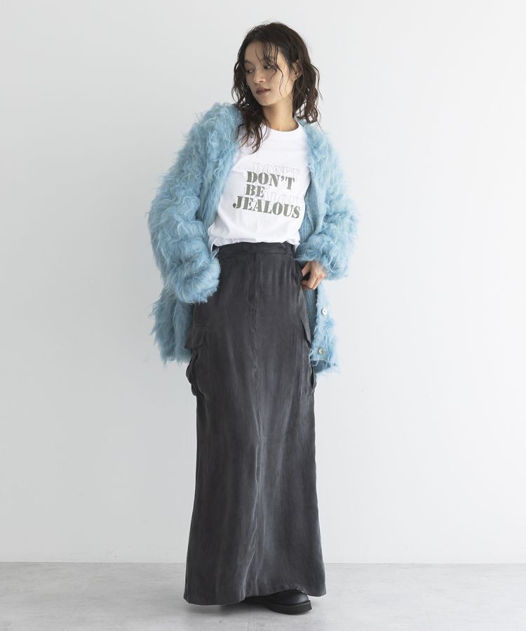 GARAGE OF GOOD CLOTHING「シャギーVネックニットロングカーディガン」|カーディガン|