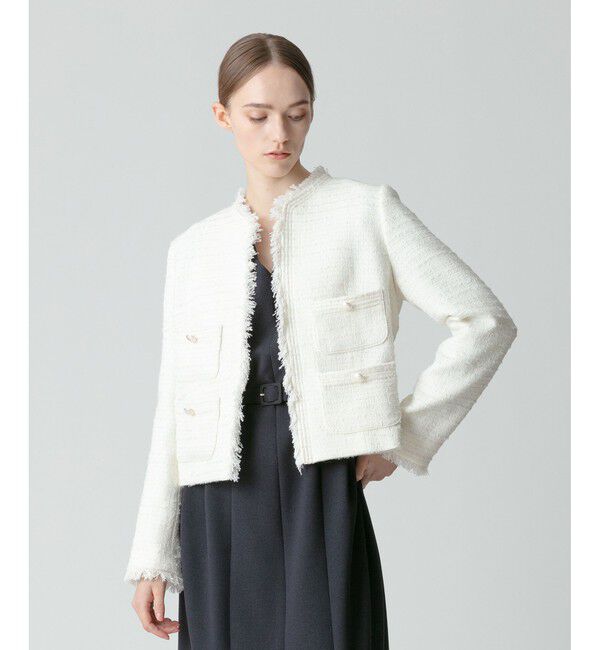 allureville「フラッグツイード4ポケットクルージャケット」|テーラードジャケット|