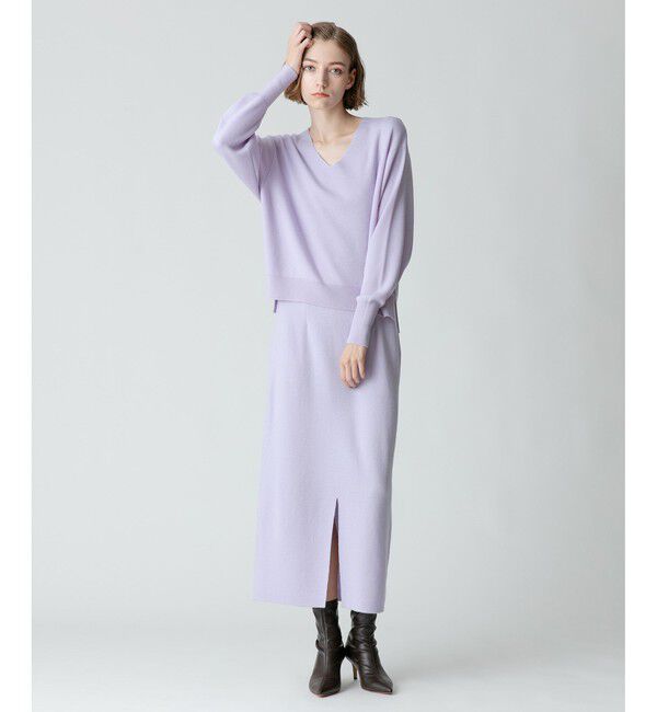 allureville「【セットアップ対応商品】ウールスムースタイトスカート」|スカート|