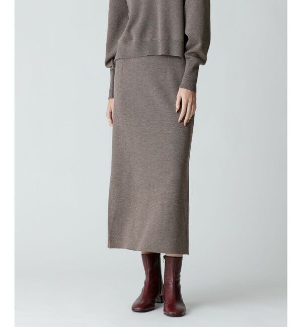 allureville「【セットアップ対応商品】ウールスムースタイトスカート」|スカート|