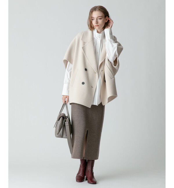 allureville「【セットアップ対応商品】ウールスムースタイトスカート」|スカート|