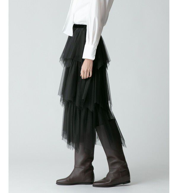 allureville「◇ソフトチュールティアードスカート」|スカート|