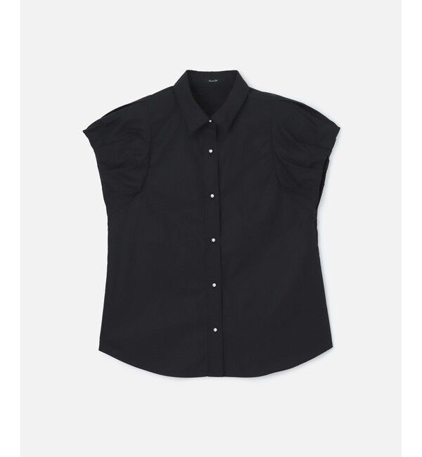 allureville「タイプライタータックバルーンシャツ」|シャツ・ブラウス|ブラック