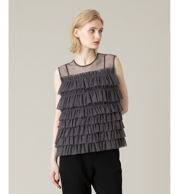 LOULOU WILLOUGHBY「【LOULOU WILLOUGHBY】チュールブラウス」|シャツ・ブラウス|