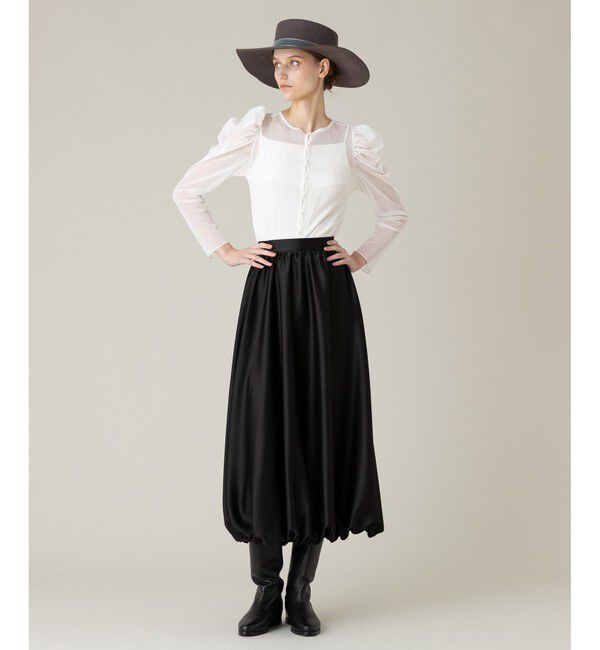 LOULOU WILLOUGHBY「【LOULOU WILLOUGHBY】チンツサテンバルーンスカート」|スカート|