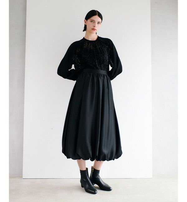 LOULOU WILLOUGHBY「【LOULOU WILLOUGHBY】チンツサテンバルーンスカート」|スカート|