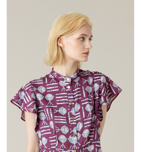 LOULOU WILLOUGHBY「【LOULOU WILLOUGHBY】グローブプリント ワンピース」|ワンピース|