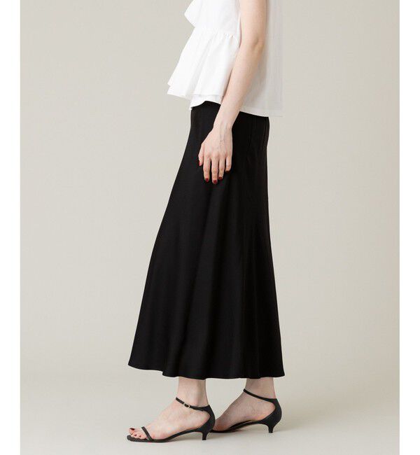 LOULOU WILLOUGHBY「【LOULOU WILLOUGHBY】サテンバイヤスナロースカート」|スカート|